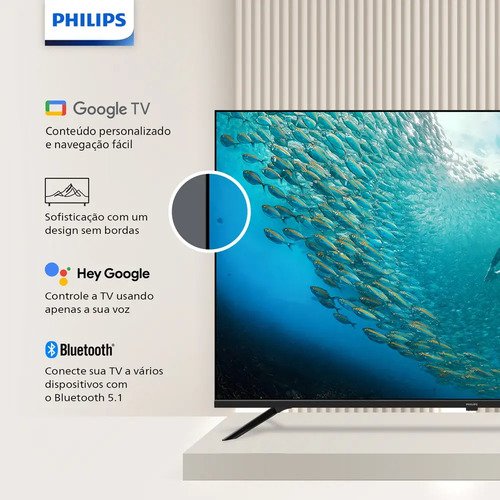 Smart Tv Philips 55 4k 55pug7019 Google Tv Comando De Voz