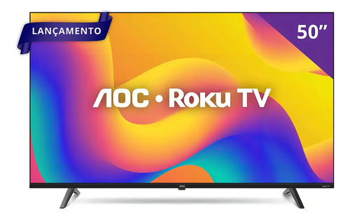 Smart tv roku tv 50 7045 4k uhd aoc bivolt 1