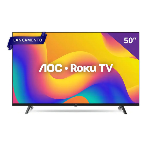 Smart tv roku tv 50 7045 4k uhd aoc bivolt 1