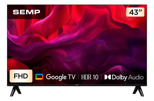 Smart tv semp 43 polegadas led full hd s42 wifi bluetooth go