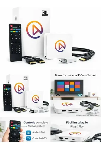 Smart Tv Stick V10 Ultra 4k Android Hdmi 3a Geração 2026