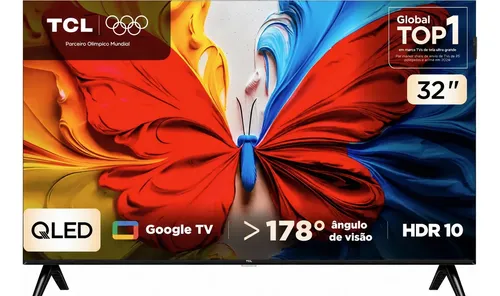 Smart tv tcl 32 qled full hd s5k bluetooth google tv 32s5k