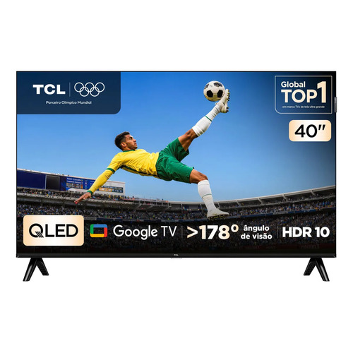 Smart tv tcl 40 polegadas full hd qled s5k wifi bluetooth go 1