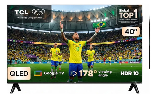 Smart tv tcl 40 qled full hd google tv bluetooth 40s5k