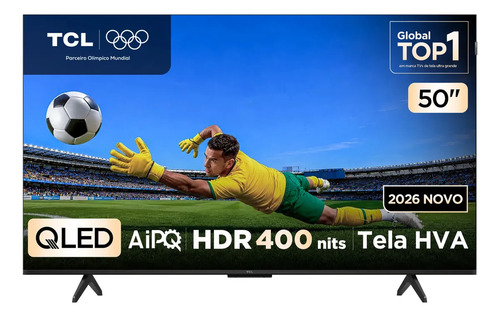 Smart tv tcl 50 polegadas qled 4k p7l wifi bluetooth google
