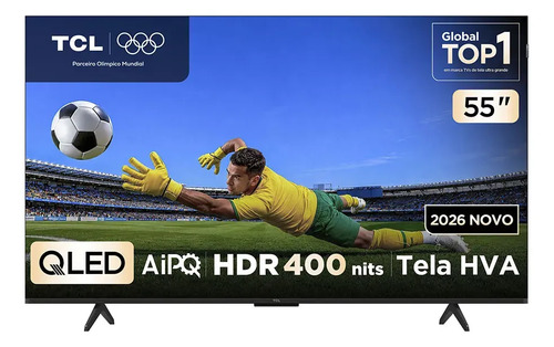 Smart tv tcl 55 polegadas qled 4k p7l wifi bluetooth google
