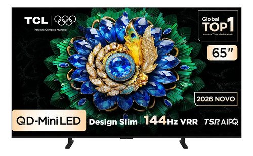 Smart tv tcl 65 polegadas qled mini led 4k a400m wifi blueto
