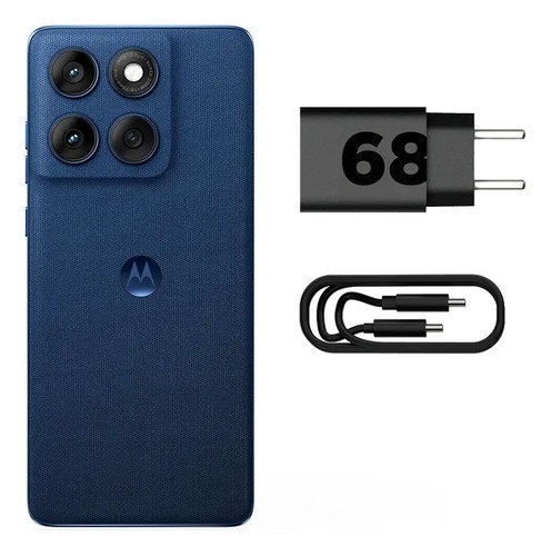 Smartphone Motorola Edge 60 5g - 512gb 24gb (12gb Ram+12gb Ram Boost) Tela Quad-curve Moto Ai 50mp Sony Camera Ultrarresistencia Militar Ip68 + Ip69 - Azul Marinho