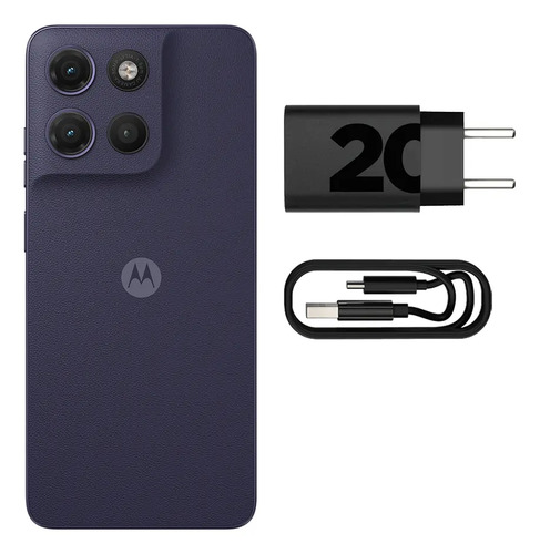 Smartphone Motorola Moto G17 4g - 128gb 12gb (4gb Ram + 8gb Ram Boost) Camera 50mp Sony Lytia 600, Tela Fhd+ 60hz, Bateria 5200 Mah - Roxo