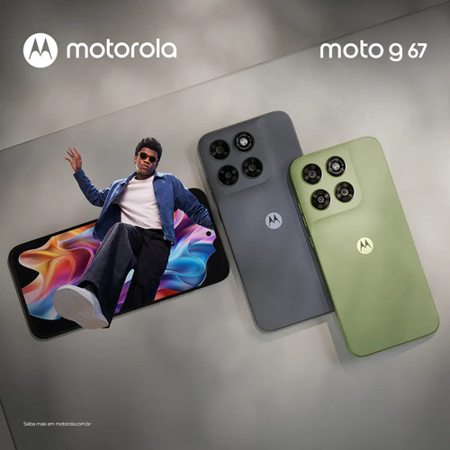 Smartphone Motorola Moto G67 5g - 256gb 12gb (4gb Ram + 8gb Ram Boost) Camera 50mp Sony Lytia 600, Tela 1.5k Extreme Amoled 120hz, Ultrarresistente - Chumbo