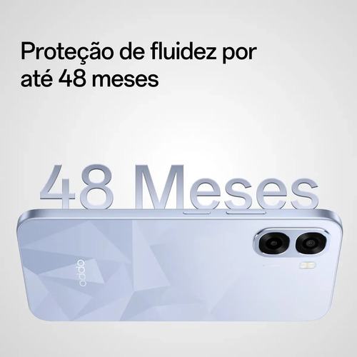Smartphone OPPO A6t 128gb, 12gb Ram (4gb + 8gb Virtual Ram), Bateria Gigante de 6500mAh, Processador Snapdragon, Tela 120Hz, AI Câmera, IP64 - Violeta
