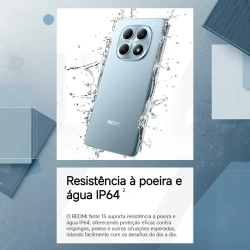 Smartphone Redmi Note 15 256gb 16gb Ram +fone+relogio Brinde