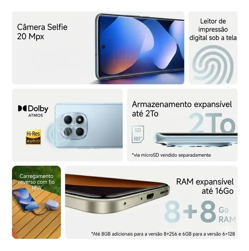 Smartphone Redmi Note 15 256gb 16gb Ram +fone+relogio Brinde