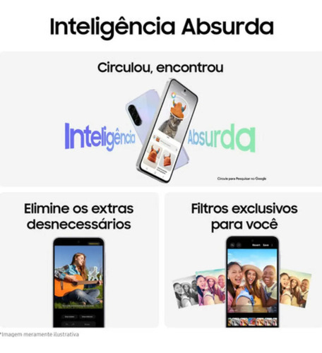 Smartphone Samsung Galaxy A36 5G 128GB 6GB RAM Câmera Tripla de até 50MP Selfie de 12MP IP67 Super AMOLED 6.7'' NFC Recursos AI Android e Segurança Snapdragon - Branco