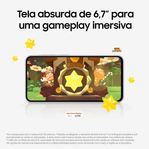 Smartphone Samsung Galaxy A36 5g 128gb 6gb Ram Cùmera Tripla De Até 50mp Selfie De 12mp Ip67 Super Amoled 6.7'' Nfc Recursos Ai Android E Segurança Snapdragon - Verde