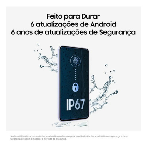 Smartphone Samsung Galaxy A36 5g 128gb 6gb Ram Câmera Tripla De Até 50mp Selfie De 12mp Ip67 Super Amoled 6.7'' Nfc Recursos Ai Android E Segurança Snapdragon - Violeta