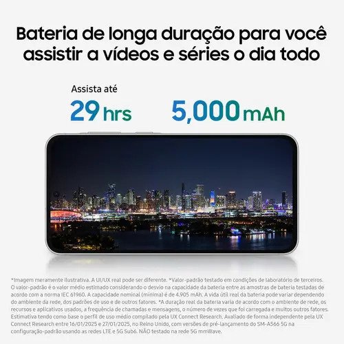 Smartphone Samsung Galaxy A36 5g 128gb 6gb Ram Câmera Tripla De Até 50mp Selfie De 12mp Ip67 Super Amoled 6.7'' Nfc Recursos Ai Android E Segurança Snapdragon - Violeta
