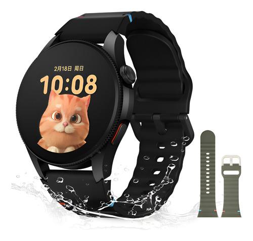Smartwatch aurafit g12 gps amoled 143 bluetooth resistente a