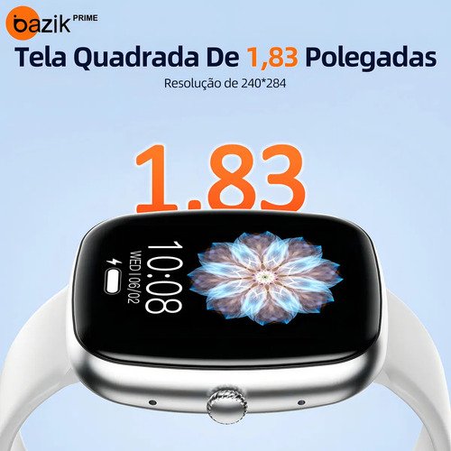 Smartwatch Bazik Prime S35 Ultra Max 47mm, Com Bluetooth e GPS Para Android e iOS