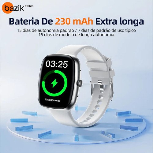 Smartwatch Bazik Prime S35 Ultra Max 47mm, Com Bluetooth e GPS Para Android e iOS