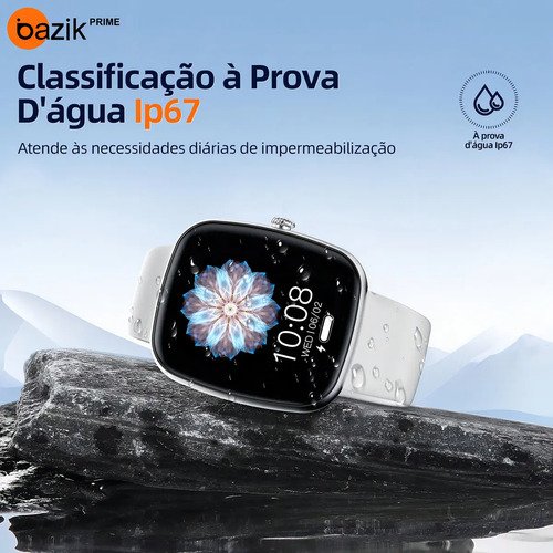 Smartwatch Bazik Prime S35 Ultra Max 47mm, Com Bluetooth e GPS Para Android e iOS