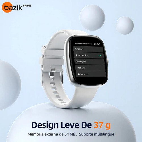 Smartwatch Bazik Prime S35 Ultra Max 47mm, Com Bluetooth e GPS Para Android e iOS