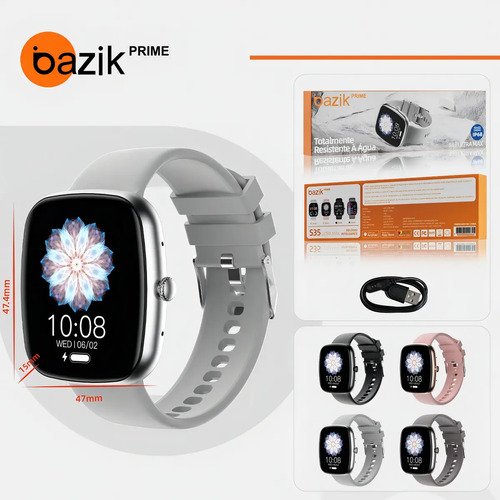 Smartwatch Bazik Prime S35 Ultra Max 47mm, Com Bluetooth e GPS Para Android e iOS