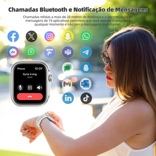 Smartwatch Bettdow FB041 com GPS e Alexa Integrados Resistente à Água