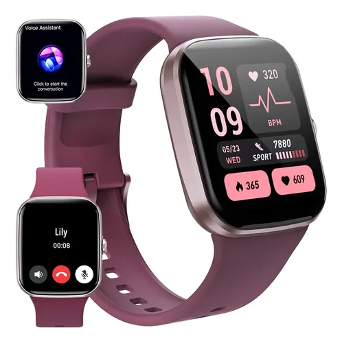 Smartwatch feminino chamadas bluetooth esportivo original