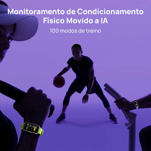 Smartwatch HUAWEI Band 10 Caixa de Polímeros Duráveis Análise do Sono em Nível Profissional Assistente de Bem-estar Emocional Relógio Smartwatch Compatível com Android e iOS Preto