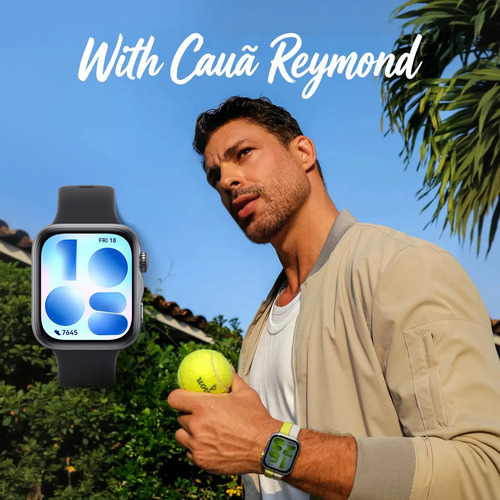 Smartwatch HUAWEI WATCH FIT 5 AMOLED de 182" Design Leve Mini Treino Bateria com Até 10 Dias 64 GB Gerenciamento Avançado da Saúde Monitor do Sono SpO2 GPS Compatível com iOS e Android Branco
