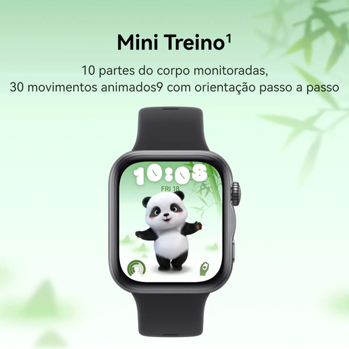 Smartwatch HUAWEI WATCH FIT 5 AMOLED de 182" Design Leve Mini Treino Bateria com Até 10 Dias 64 GB Gerenciamento Avançado da Saúde Monitor do Sono SpO2 GPS Compatível com iOS e Android Branco