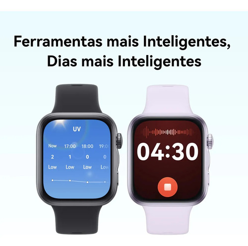 Smartwatch HUAWEI WATCH FIT 5 AMOLED de 182" Design Leve Mini Treino Bateria com Até 10 Dias 64 GB Gerenciamento Avançado da Saúde Monitor do Sono SpO2 GPS Compatível com iOS e Android Branco