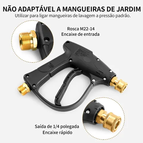 Snow Foam Engate Registro Bicos Coloridos 10m Mangueira