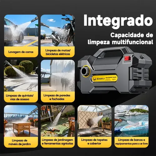 Soarfly Lavadora De Pressão Portátil De 3800w - 160bar