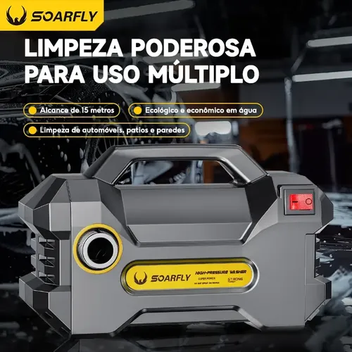 Soarfly Lavadora De Pressão Portátil De 3800w - 160bar