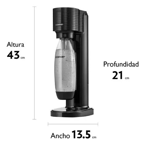 SodaStream Gaia Máquina Para Gaseificar Água Preta