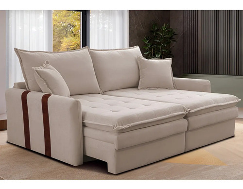 Sofa sem caixa retratil 200m soft bonnie boucle cama inbox c