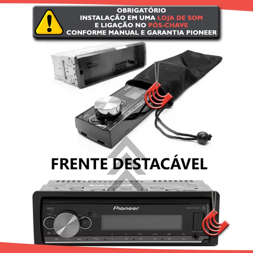 Som Automotivo Pioneer Mvh X3000bt Com Usb E Bluetooth