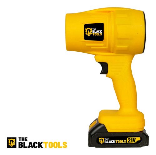 Soprador De Ar Turbo 21v Portátil Bateria Recarregável Potente Para Folhas Pó Limpeza Carro Tso-21a The Black Tools