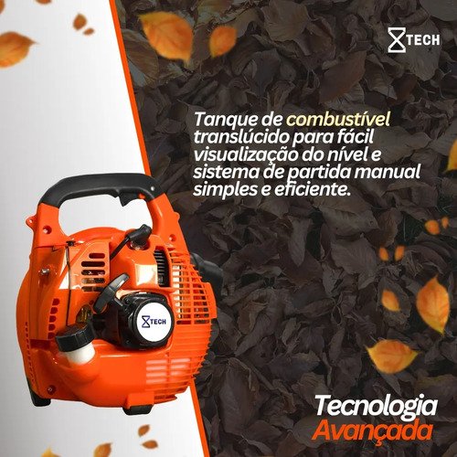 Soprador De Folhas Profissional A Gasolina 25,4cc 2 Tempos