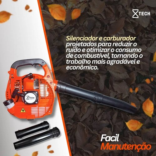 Soprador De Folhas Profissional A Gasolina 25,4cc 2 Tempos