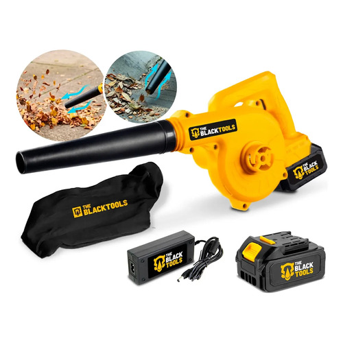 Soprador de folhas the black tools tcb21b a bateria aspirado