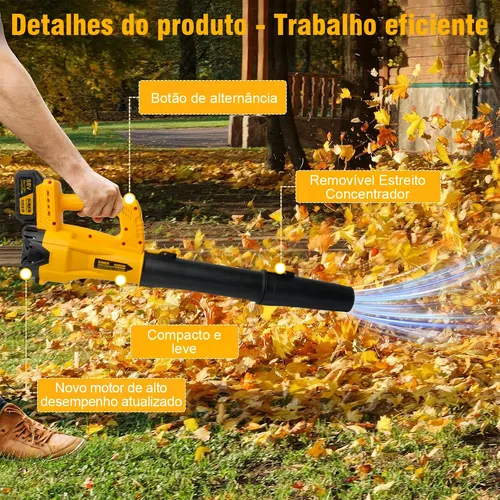 Soprador Profissional À Bateria 60000rpm 88v Dewen