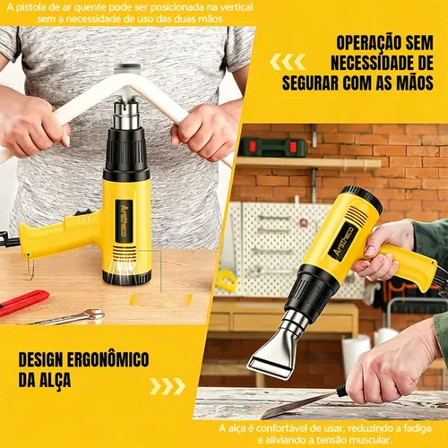 Soprador Térmico 2200w 220v Ar Quente Temperatura Até 550 °c