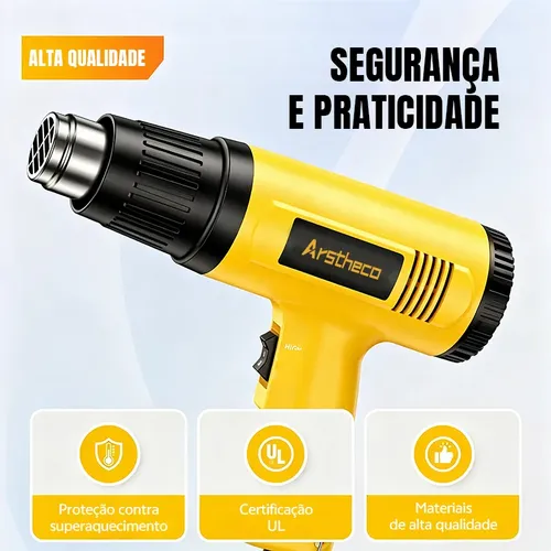 Soprador Térmico 2200w 220v Ar Quente Temperatura Até 550 °c