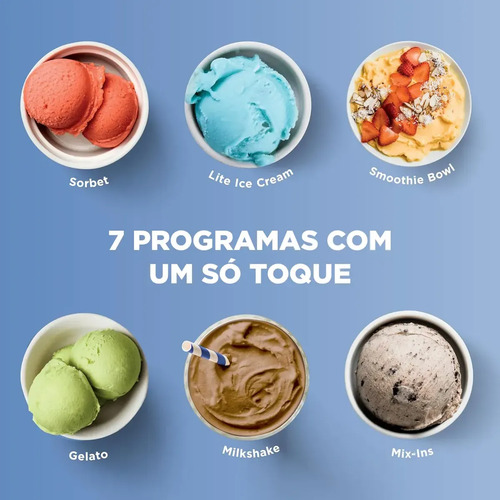 Sorveteira, Ninja, Creami, 7 Programas Auto-iQ, Tecnologia Creamify, 220 v