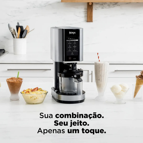 Sorveteira, Ninja, Creami, 7 Programas Auto-iQ, Tecnologia Creamify, 220 v