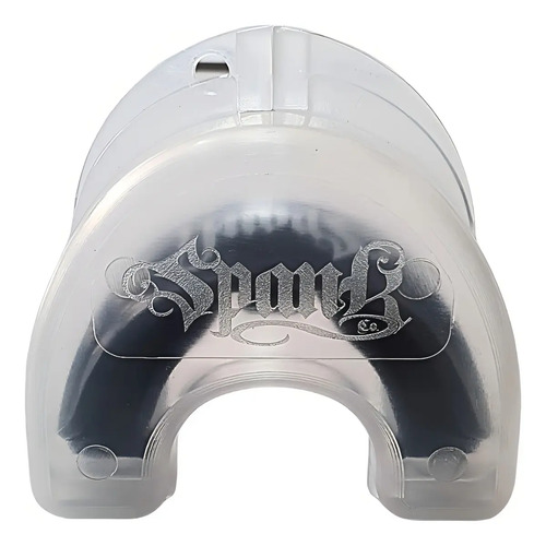 Spank Protetor Bucal Profissional Preto Moldável Com Estojo Treino Boxe Muaythai Jiu-jitsu MMA Kickboxing Futebol Basquete Bruxismo Esporte De Contato