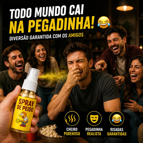 Spray Pum Peido Fedorento Pegadinha Viral Trollagem Brincadeira Perfume Fedido - Marca Black Raipe